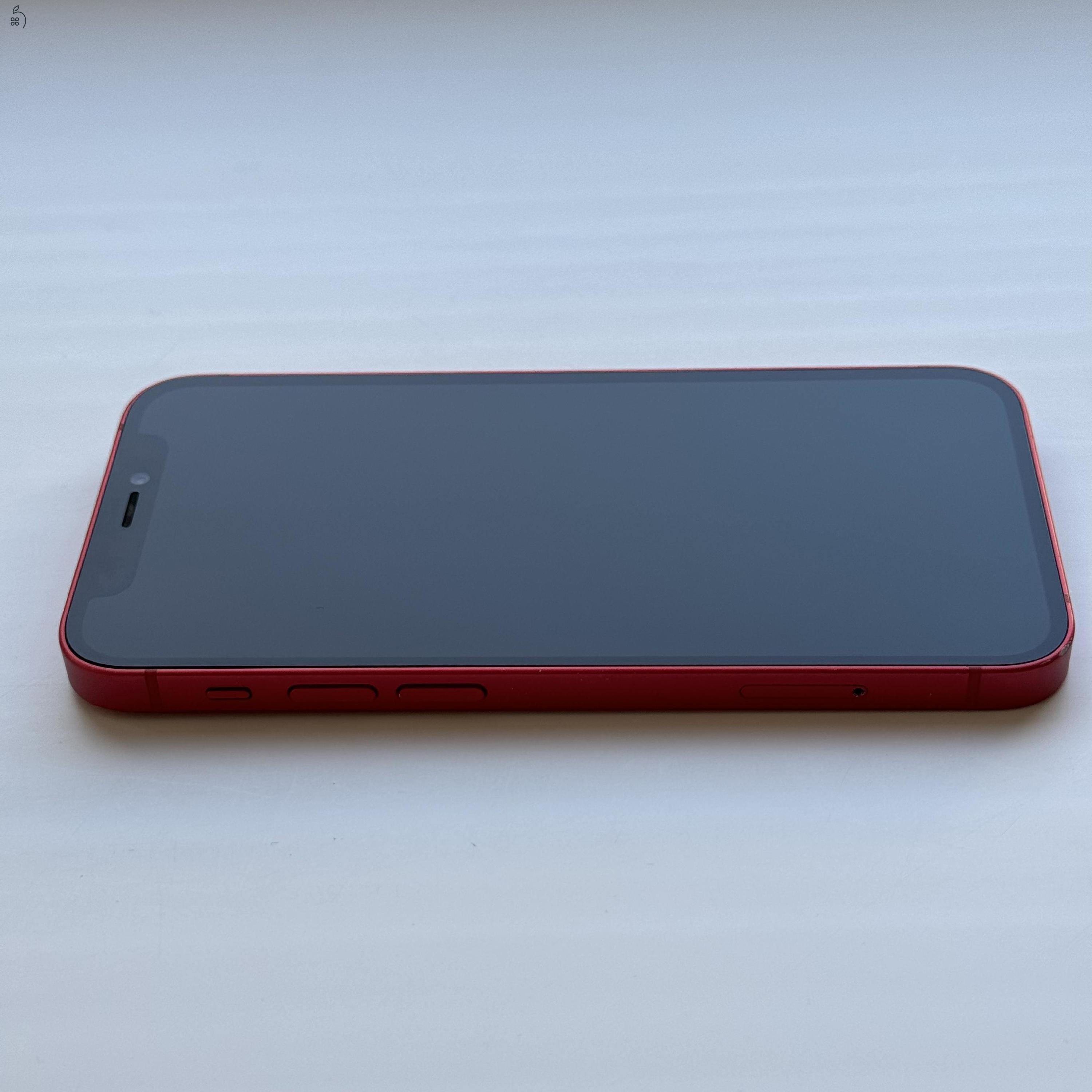 KARCMENTES iPhone 12 mini 64GB Red - Kártyfüggetlen, 1 ÉV GARANCIA, 86% Akkumulátor