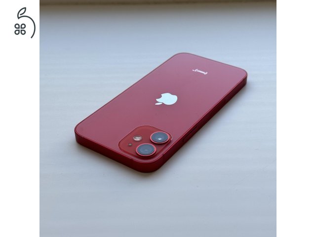 KARCMENTES iPhone 12 mini 64GB Red - Kártyfüggetlen, 1 ÉV GARANCIA, 86% Akkumulátor