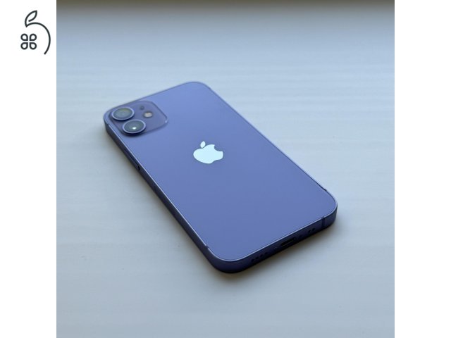 iPhone 12 mini 64GB Purple - 1 ÉV GARANCIA, Kártyafüggetlen, 81% akkumulátor
