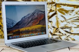 Eladó Apple Macbook AIR EU 256 GB Space Gray 2017 13 i5 8 GB SSD szép állapotú - 12 HÓ GARANCIA - S014