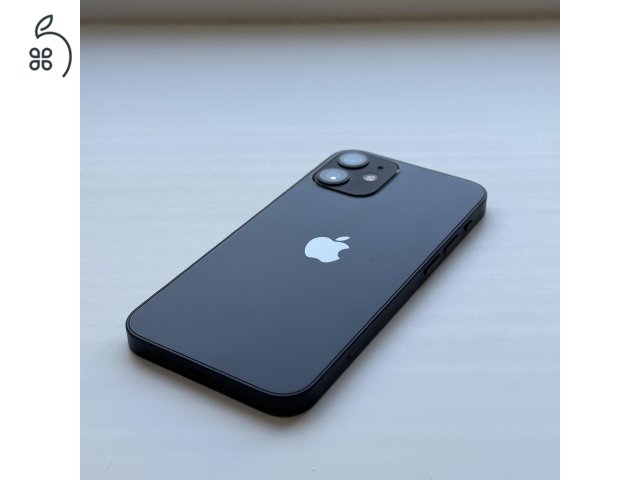 GYÖNYÖRŰ iPhone 12 mini 128GB Black - Kártyfüggetlen, 1 ÉV GARANCIA, 82% Akkumulátor