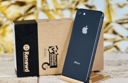 Eladó Felújított Renewd iPhone 8 64 GB Space Gray 100% aksi szép állapotú - 12 HÓ GARANCIA - W049 - 27% ÁFA-s