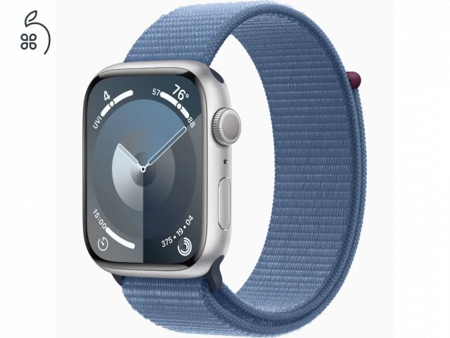 MacSzerez.com - Apple Watch S9 / 45mm / GPS / Ezüst / Bontatlan, új! / Apple Garancia!