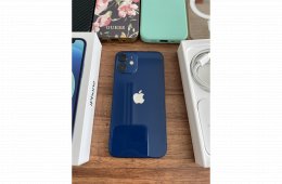 iPhone 12 mini kék 64GB, Pitaka, Guess tokkal