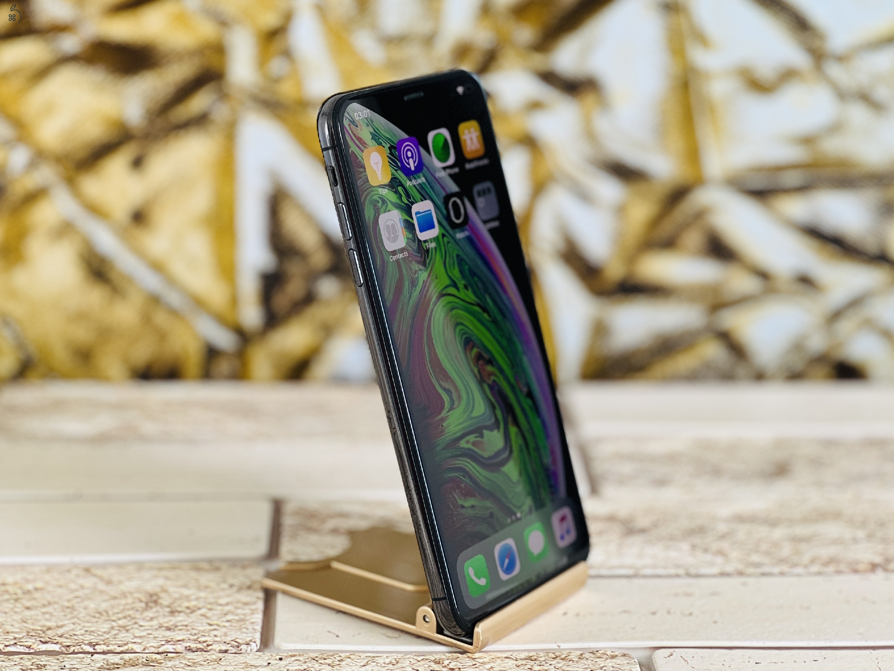 Eladó iPhone XS Max 64 GB Space Gray 100% aksi szép állapotú - 12 HÓ GARANCIA - S1380