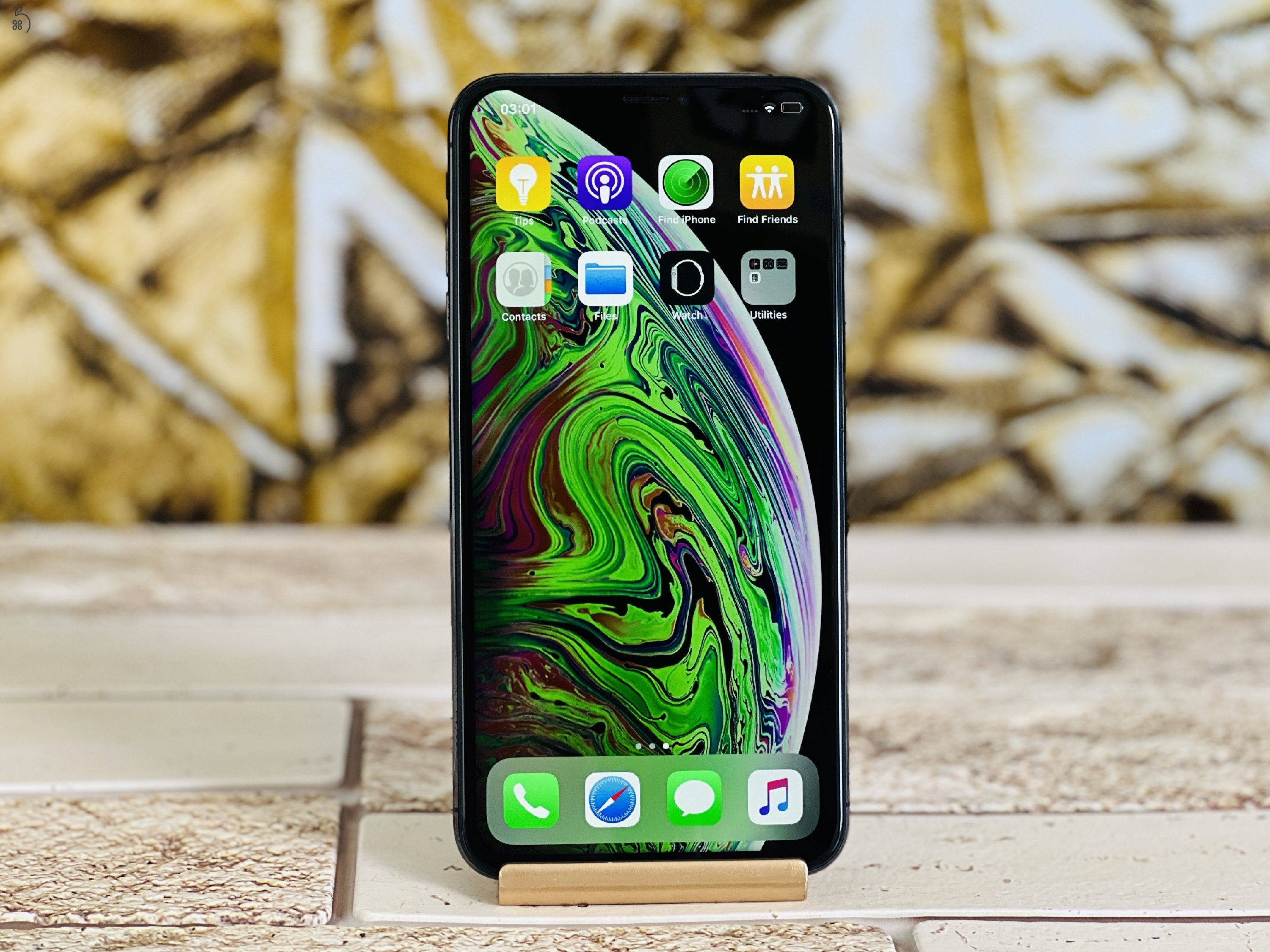 Eladó iPhone XS Max 64 GB Space Gray 100% aksi szép állapotú - 12 HÓ GARANCIA - S1380