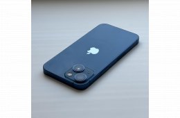 GYÖNYÖRŰ iPhone 13 mini 128GB Blue - 1 ÉV GARANCIA, Kártyafüggetlen, 87% akkumulátor 