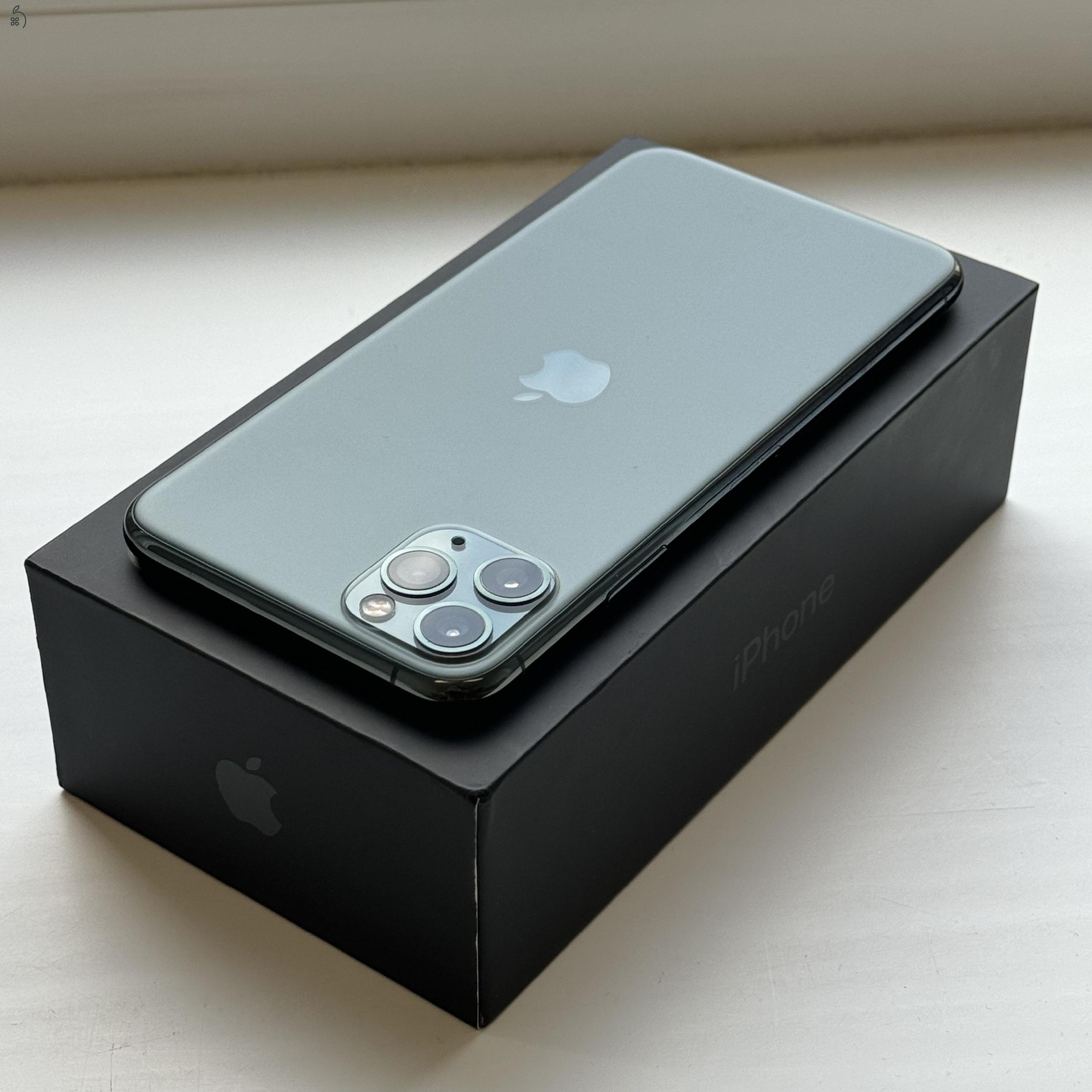 iPhone 11 Pro Max 64GB Midnight Green 1 ÉV GARANCIA, Kártyafüggetlen