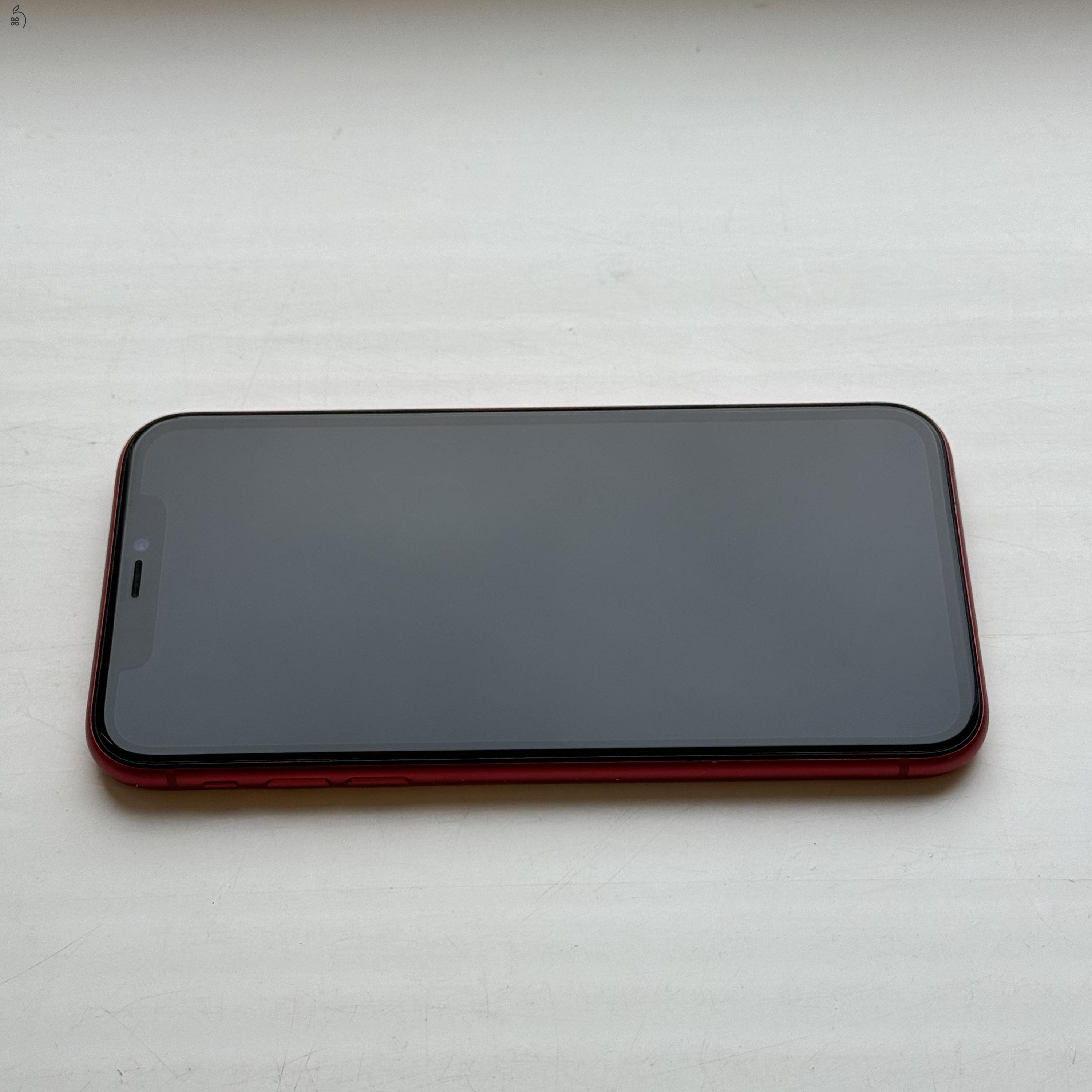 KARCMENTES iPhone 11 64GB Red - 1 ÉV Garancia , Kártyafüggetlen
