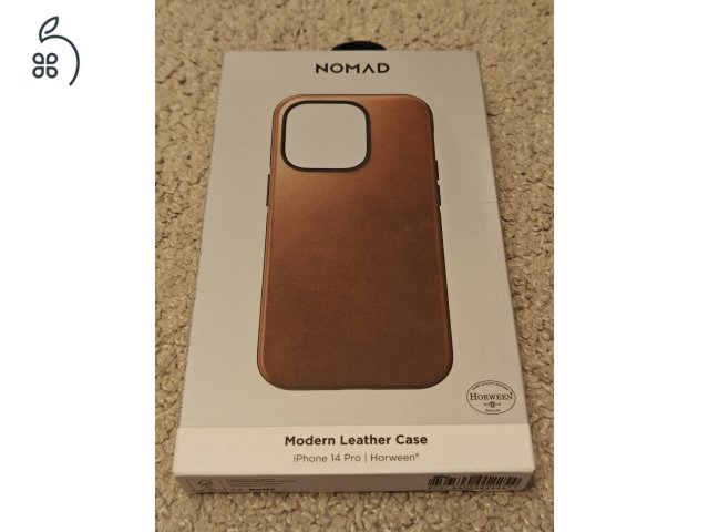 Nomad Modern Horween Leather (Rustic Brown) iPhone 14 Pro tok