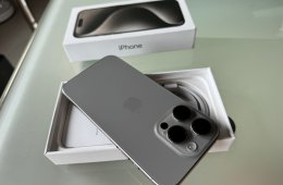 Újszerű Apple iPhone 15 Pro 128Gb Natural Titanium + Garanciális 2026.10.10-ig