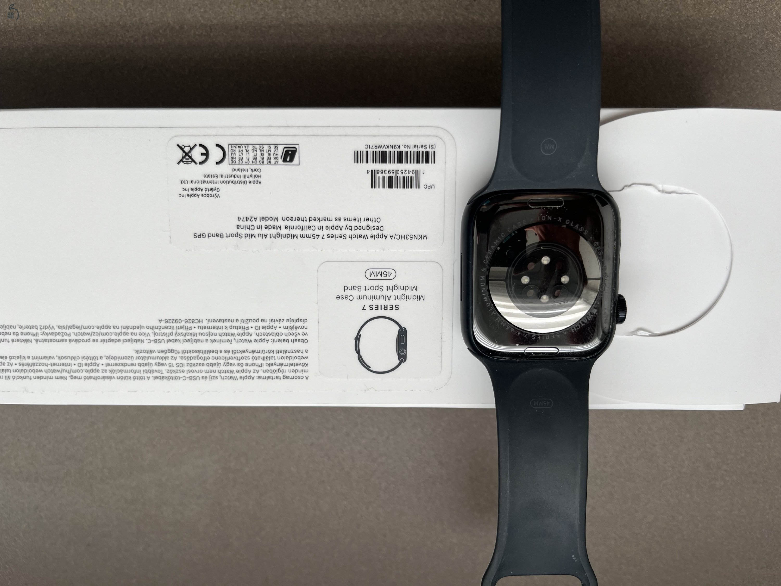 Apple Watch 7 45mm 1 hónap garancia Akku 84%