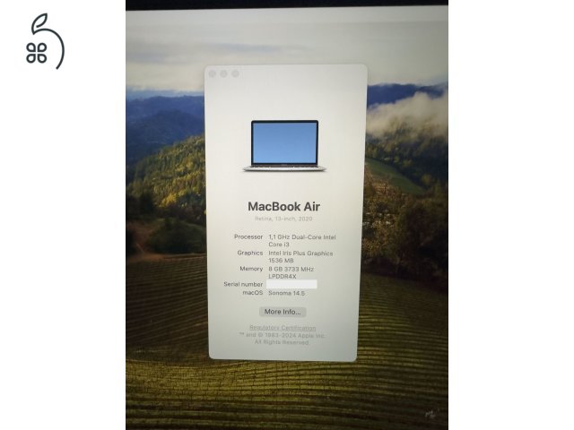 Macbook Air Retina 2020 Intel i3 (A2179) 512GB