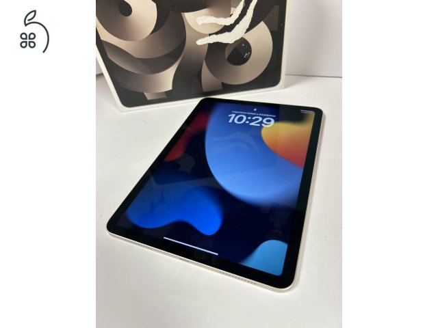 iPad Air (5th Generation) Wi-Fi 256Gb Starlight, karcmentes állapot