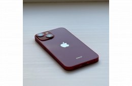 GYÖNYÖRŰ iPhone 13 mini 256GB Red- 1 ÉV GARANCIA , Kártyafüggetlen