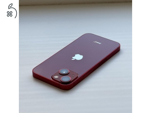 GYÖNYÖRŰ iPhone 13 mini 256GB Red- 1 ÉV GARANCIA , Kártyafüggetlen