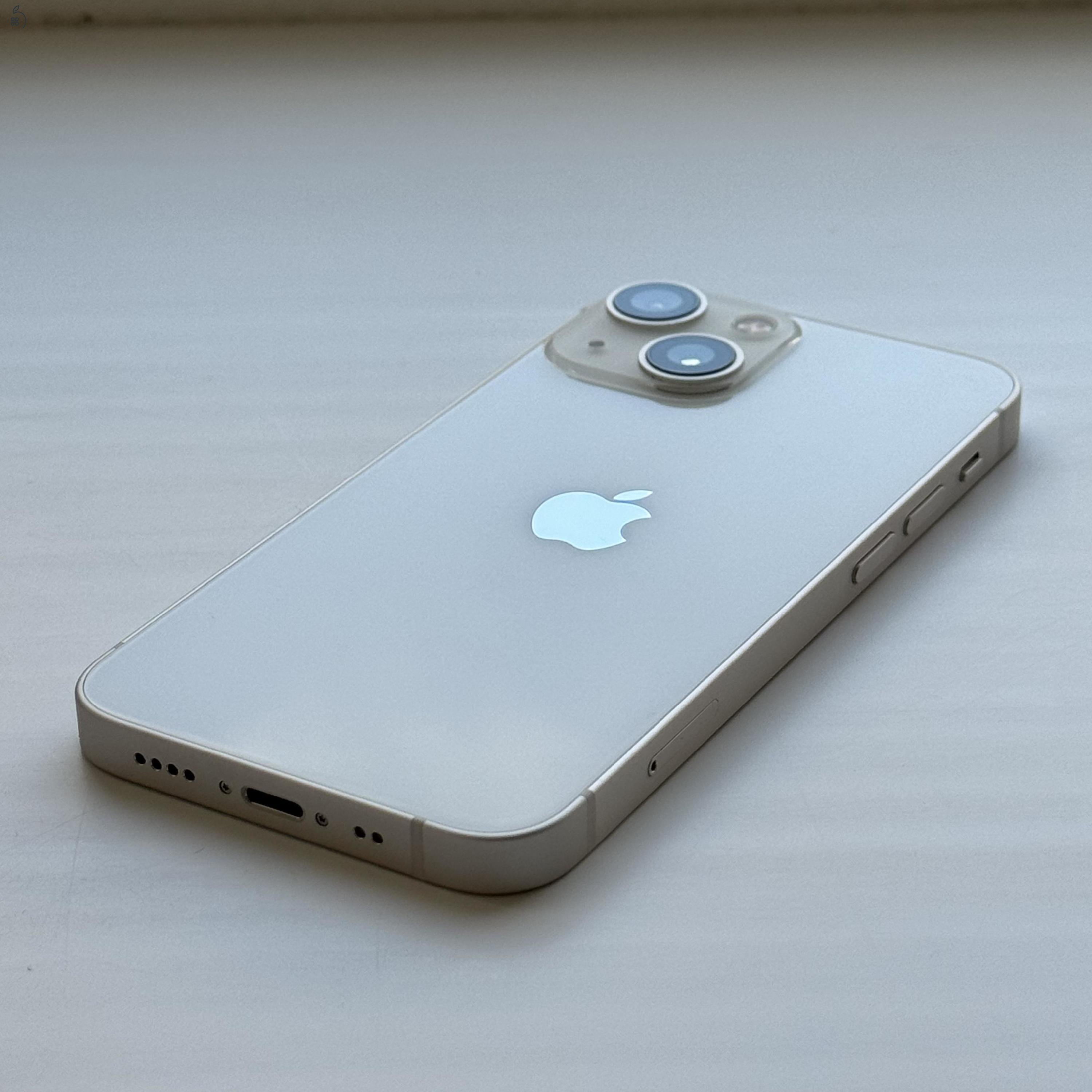 GYÖNYÖRŰ iPhone 13 mini 256GB Starlight - 1 ÉV GARANCIA, Kártyafüggetlen, 84% Akkumulátor