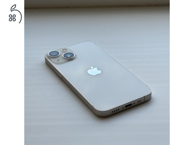 HIBÁTLAN iPhone 13 mini 256GB Starlight - 1 ÉV GARANCIA, Kártyafüggetlen, 100% Akkumulátor
