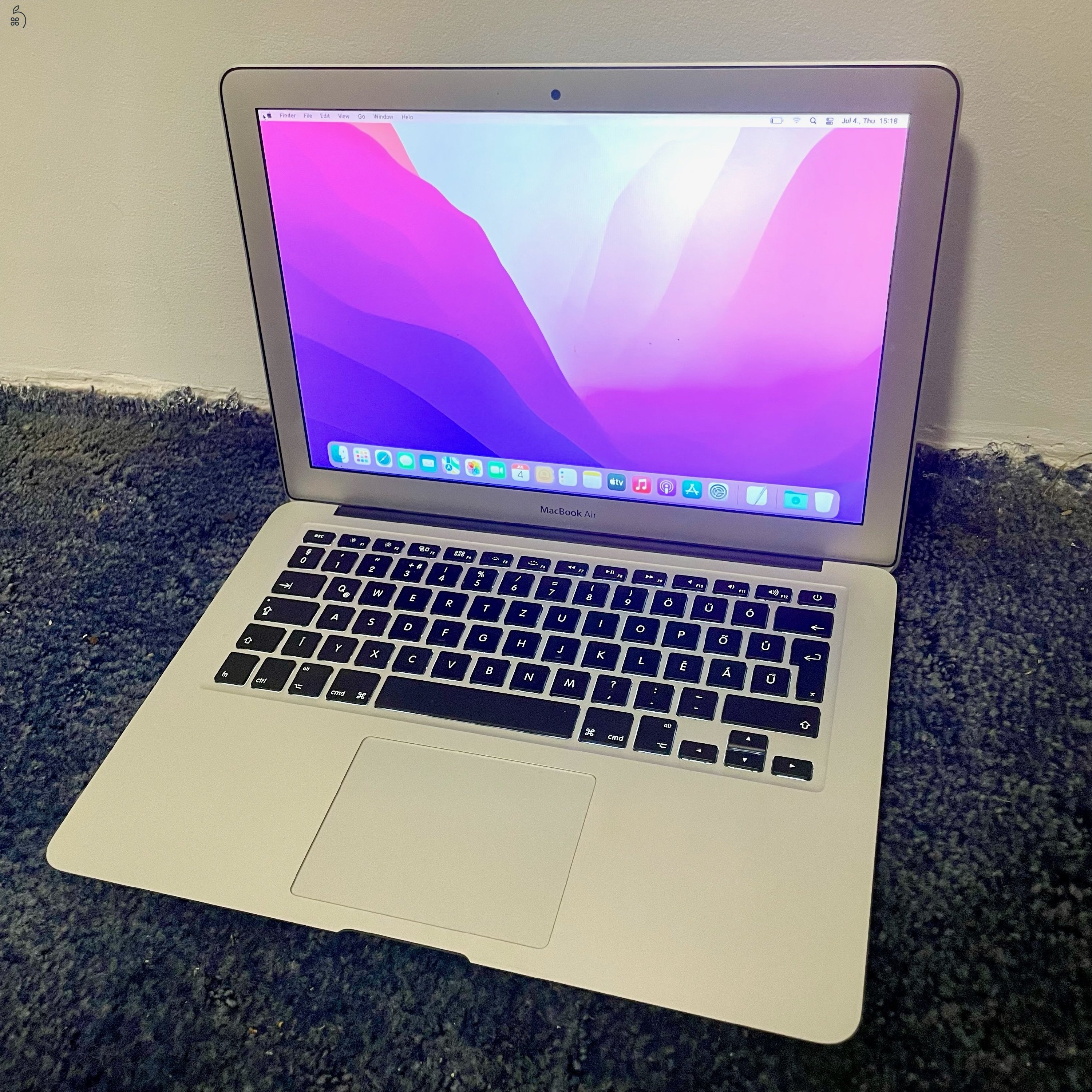 Kedvező ár! Újszerű Apple Macbook Air 2015 Early laptop (13,3/i5/8GB/256SSD)
