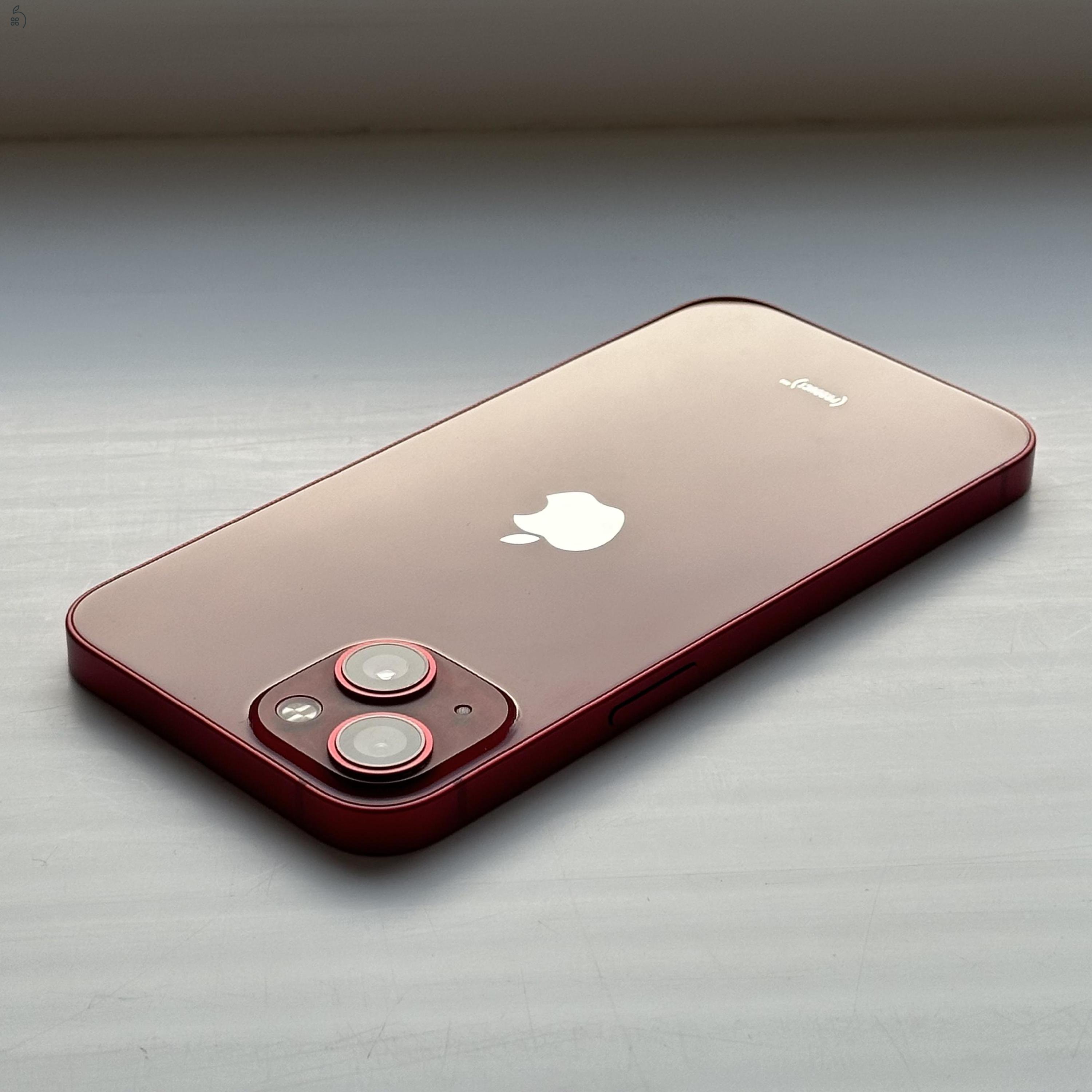 GYÖNYÖRŰ iPhone 13 128GB Red - 1 ÉV GARANCIA, Kártyafüggetlen, 100% Akkumulátor