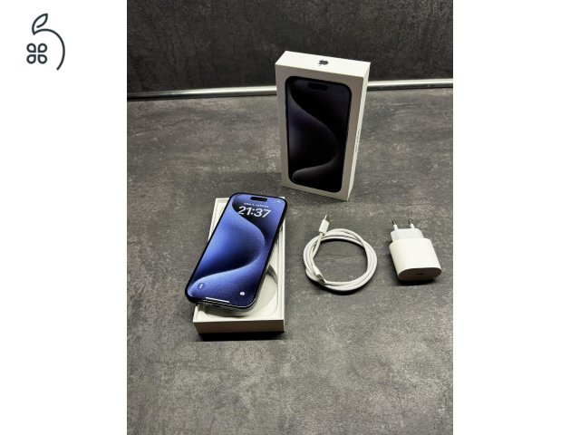 Apple iPhone 15 Pro 128Gb, kártyafüggetlen, gyári állapotú, 2026.06.07 Apple garancia
