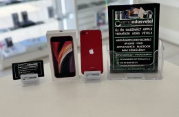 iPhone SE 2020 64GB Red Független Nagyon Szép/1 hónap gar./p3485