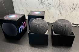 2 db HomePod Mini asztoszürke színben, Apple garancia, tökéletes állapotban