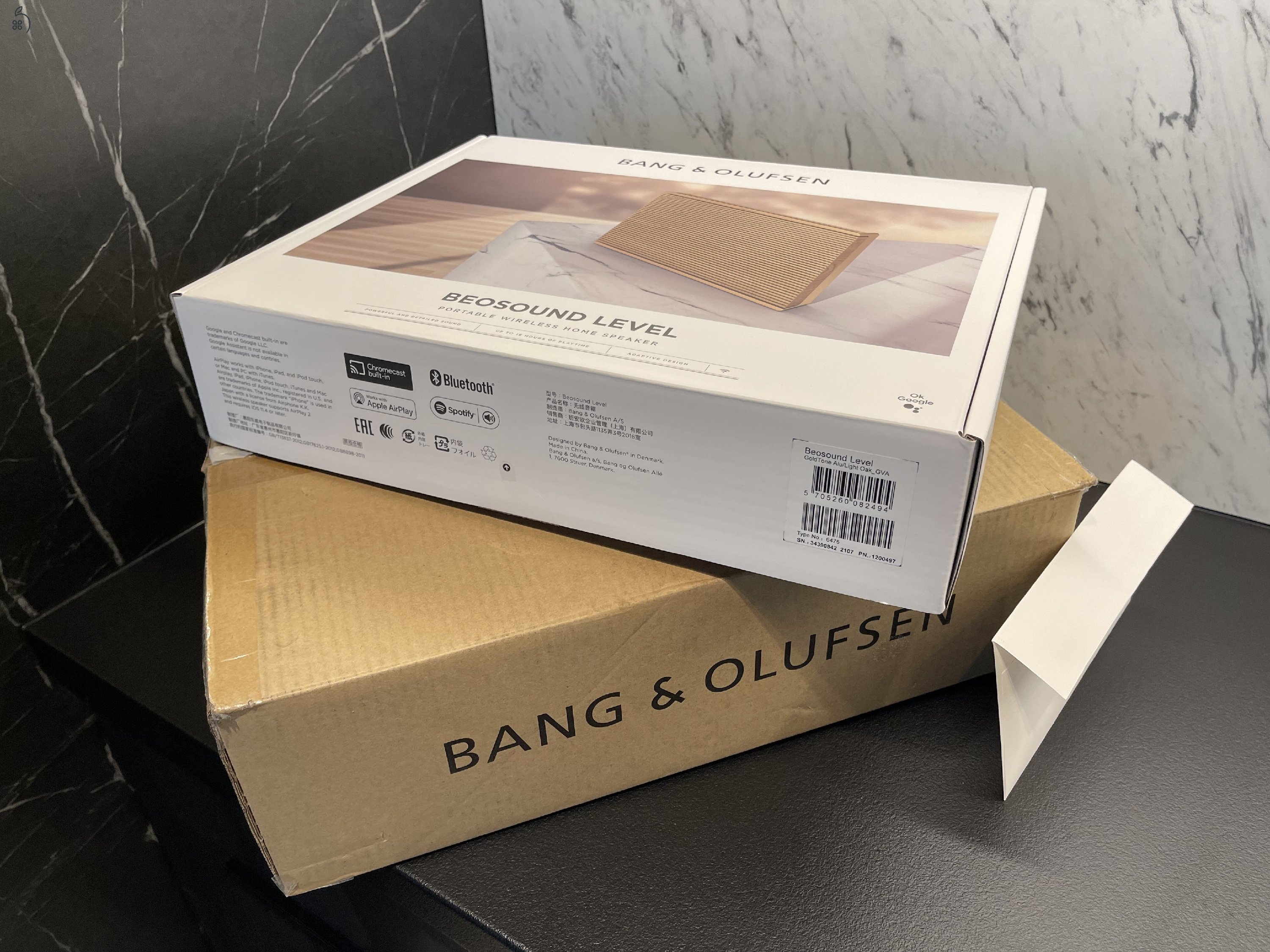 Bang & Olufsen Beosound Level AirPlay Gold Tone, hibátlan állapotban