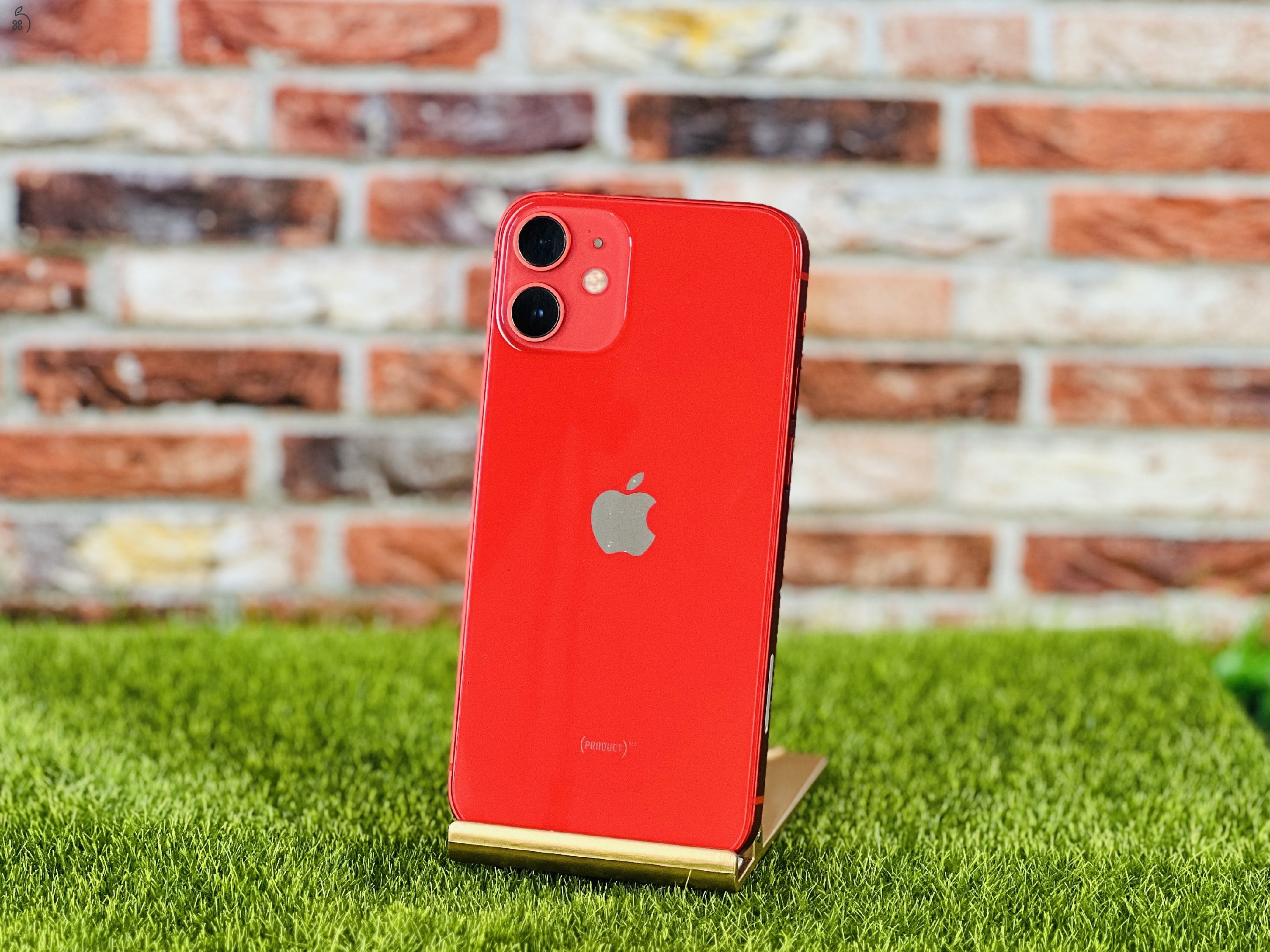 Eladó iPhone 12 Mini 64 GB PRODUCT RED 100% aksi szép állapotú - 12 HÓ GARANCIA - 1241