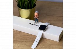 MacSzerez.com - Apple Watch SE 2022 / 40mm / Ezüst / GPS + Cellular / Fehér Sportszíj / Garancia