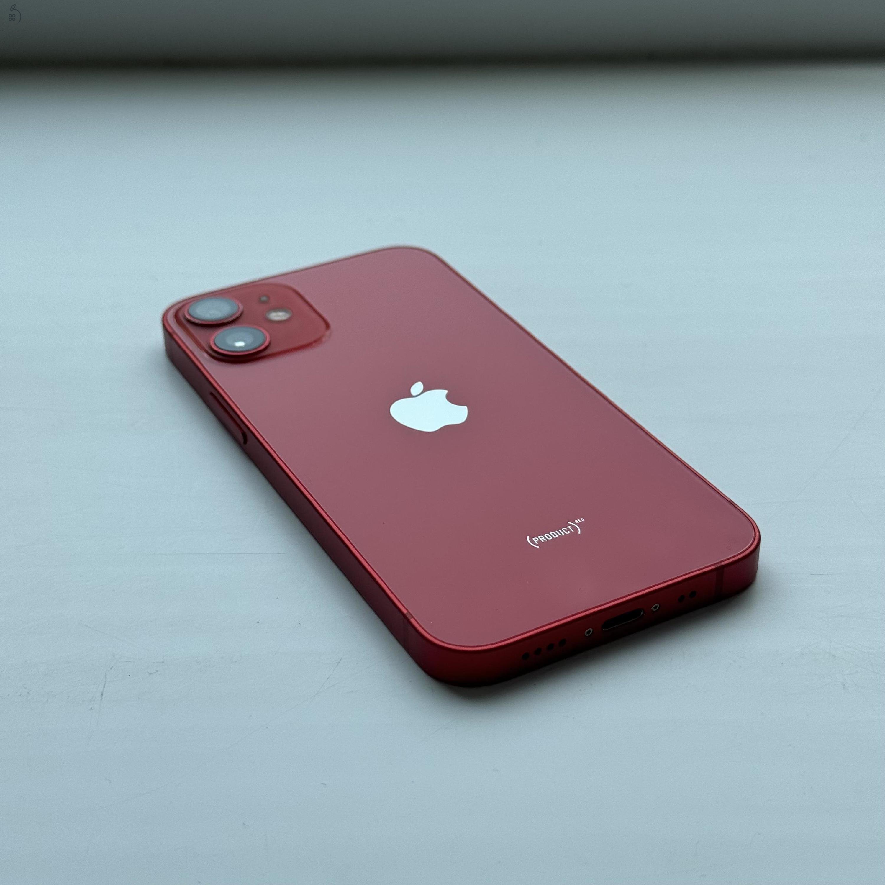 iPhone 12 mini 128GB Red - 1 ÉV GARANCIA, Kártyafüggetlen, 86% Akkumulátor