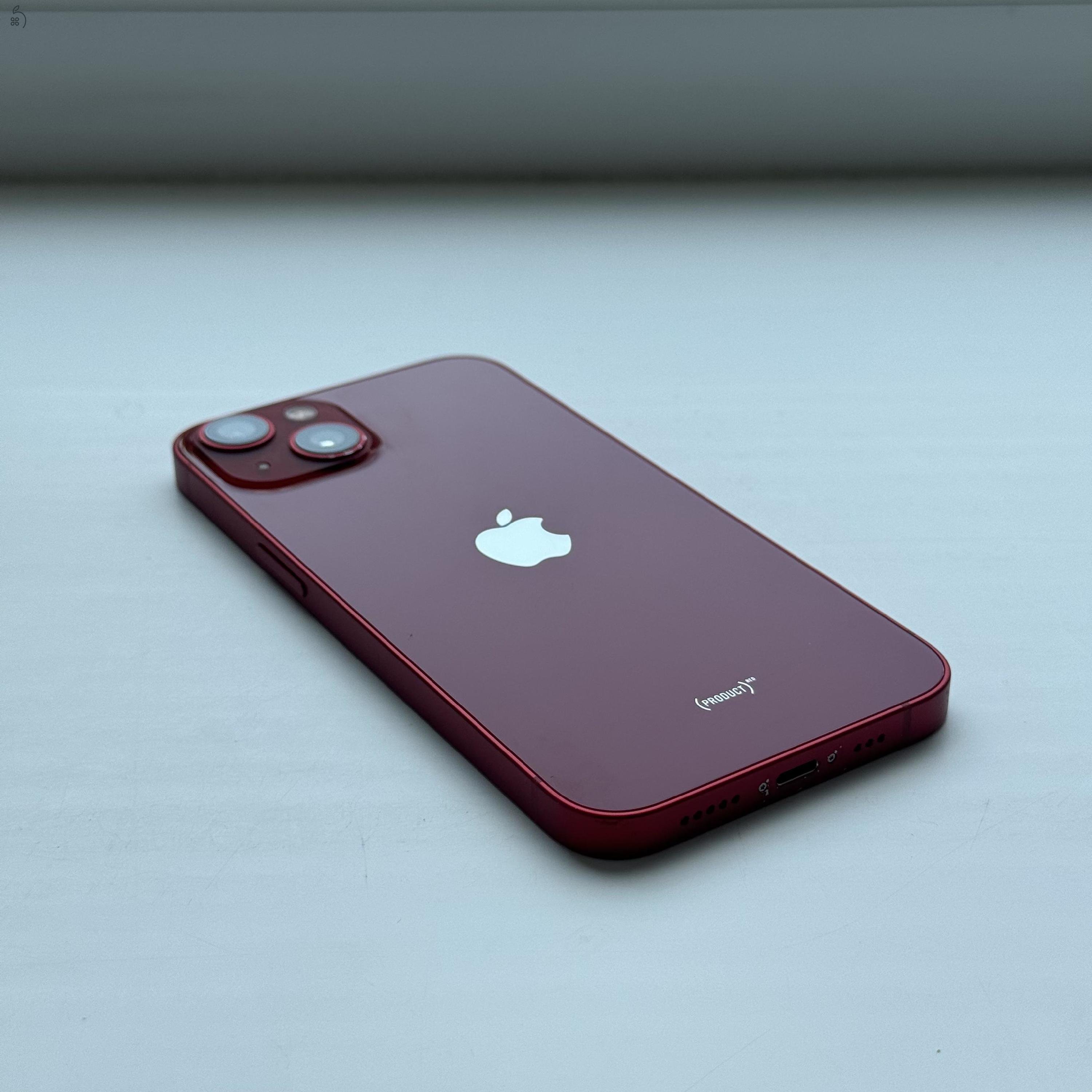 iPhone 13 128GB Red - Kártyfüggetlen, 1 ÉV GARANCIA, 87% Akkumulátor