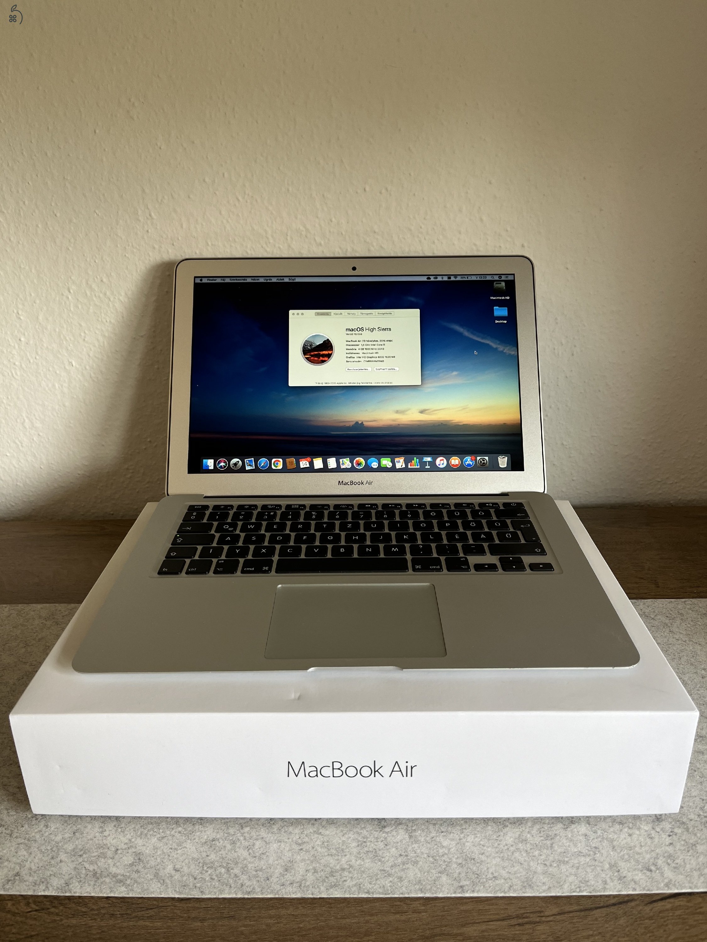 Macbook Air 13” 2015-ös modell első tulajtól