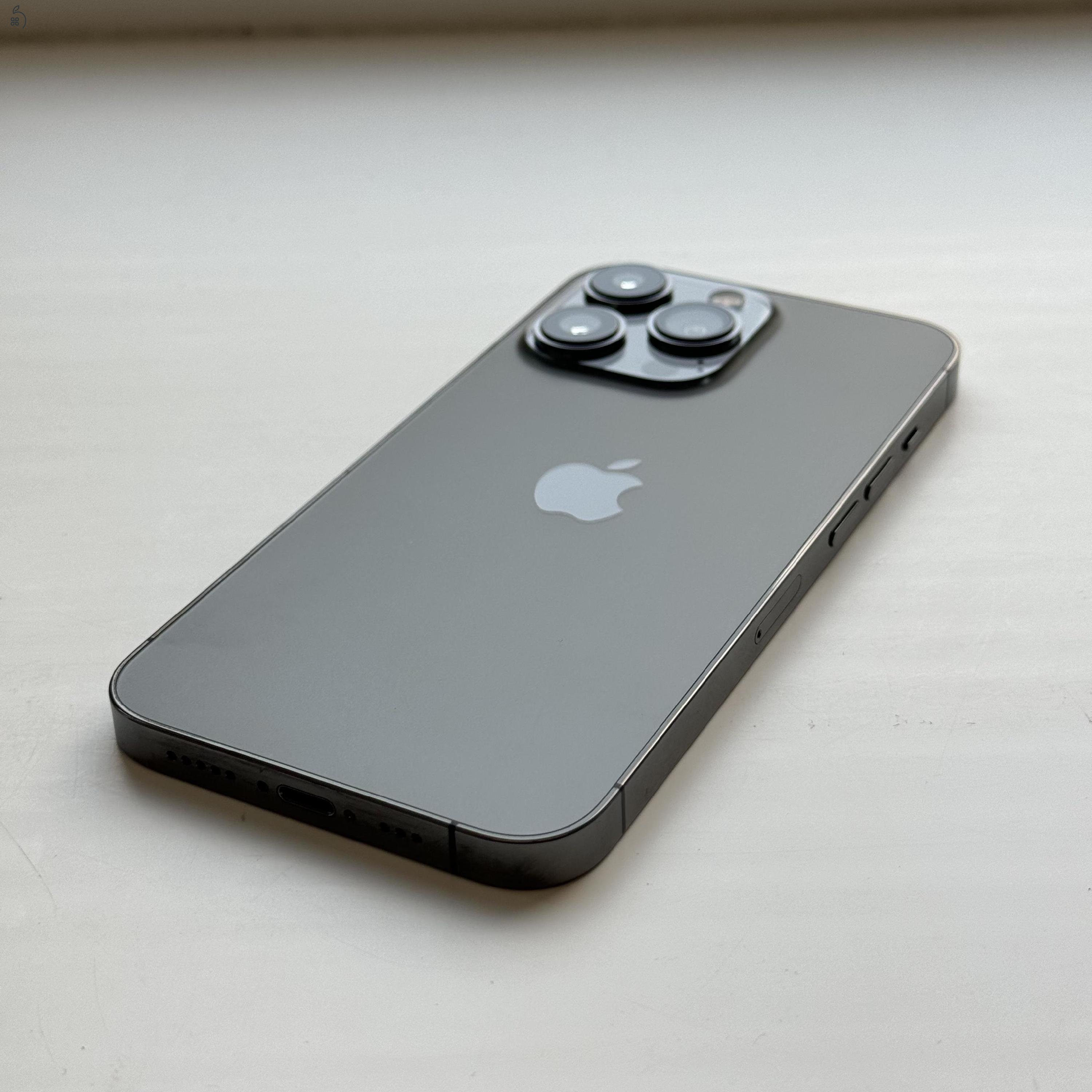 iPhone 13 Pro 128GB Graphite - Kártyafüggetlen, 1 ÉV GARANCIA, 94% Akkumulátor