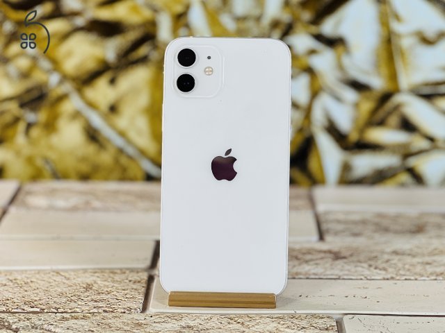 Eladó iPhone 12 64 GB White 100% aksi szép állapotú - 12 HÓ GARANCIA - S1715