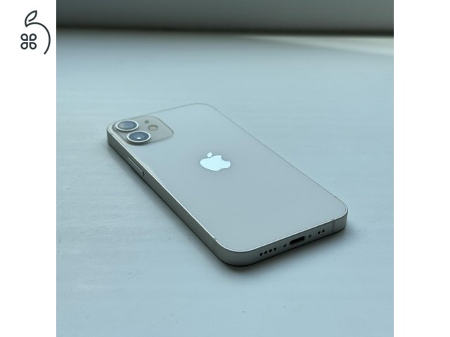 iPhone 12 mini 128GB White - 1 ÉV GARANCIA, Kártyafüggetlen