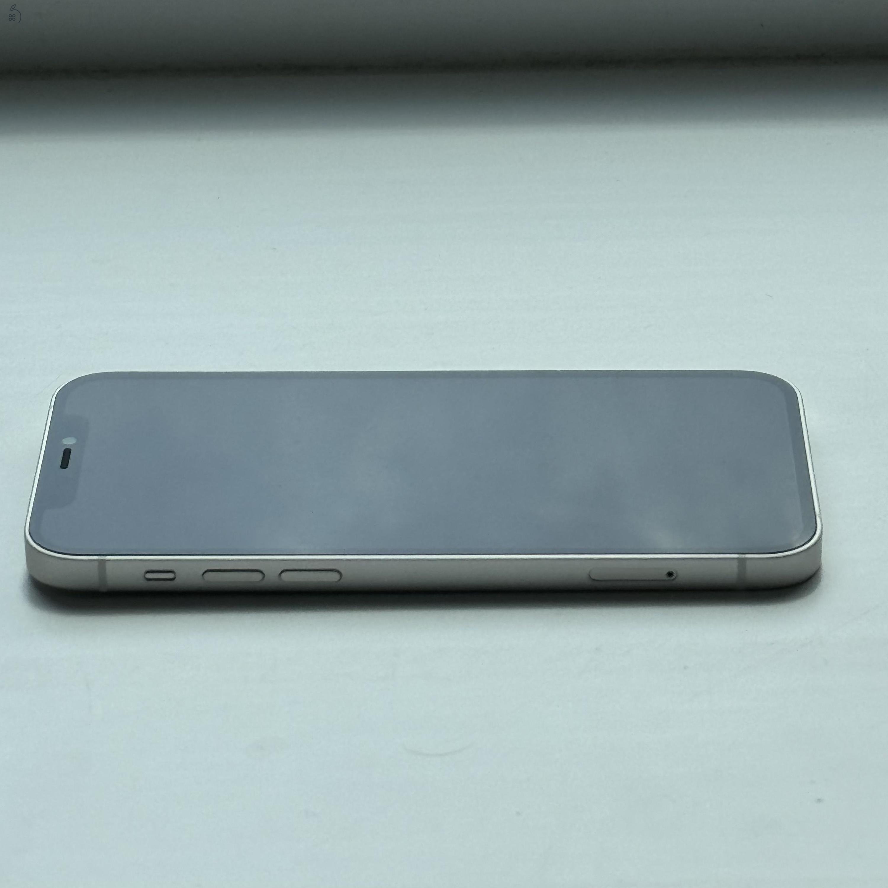HIBÁTLAN iPhone 12 64GB White -1 ÉV GARANCIA, Kártyafüggetlen, 100% Akkumulátor