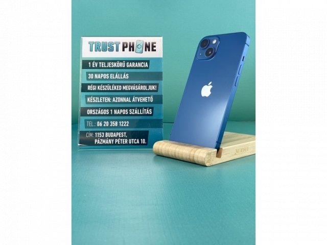 !! 1 ÉV GARANCIA !! Apple Iphone 13 Mini Kék 128GB – 100% AKKU – K4262