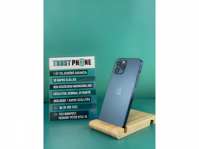 !! 1 ÉV GARANCIA !! Apple Iphone 12 Pro Kék 128GB – K4270 – 100% AKKU