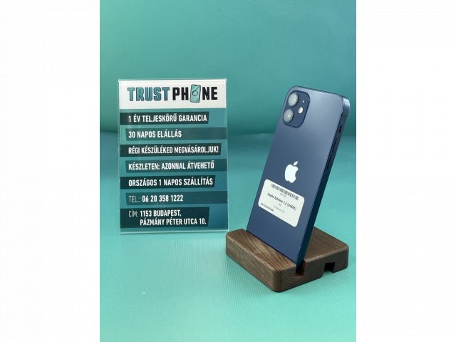 !! 1 ÉV GARANCIA !! Apple Iphone 12 Kék 64GB – K4155 – 95% AKKU