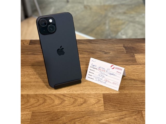Apple iPhone 15  - 128 GB - Fekete - Független (145.)