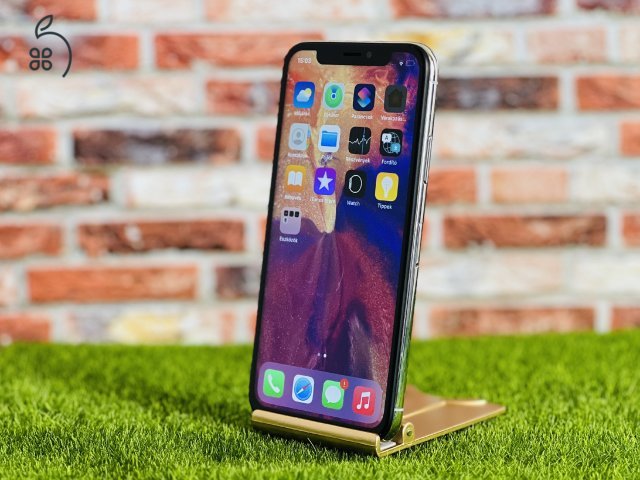 Eladó iPhone X 64 GB Silver 100% aksi szép állapotú - 12 HÓ GARANCIA - 1769