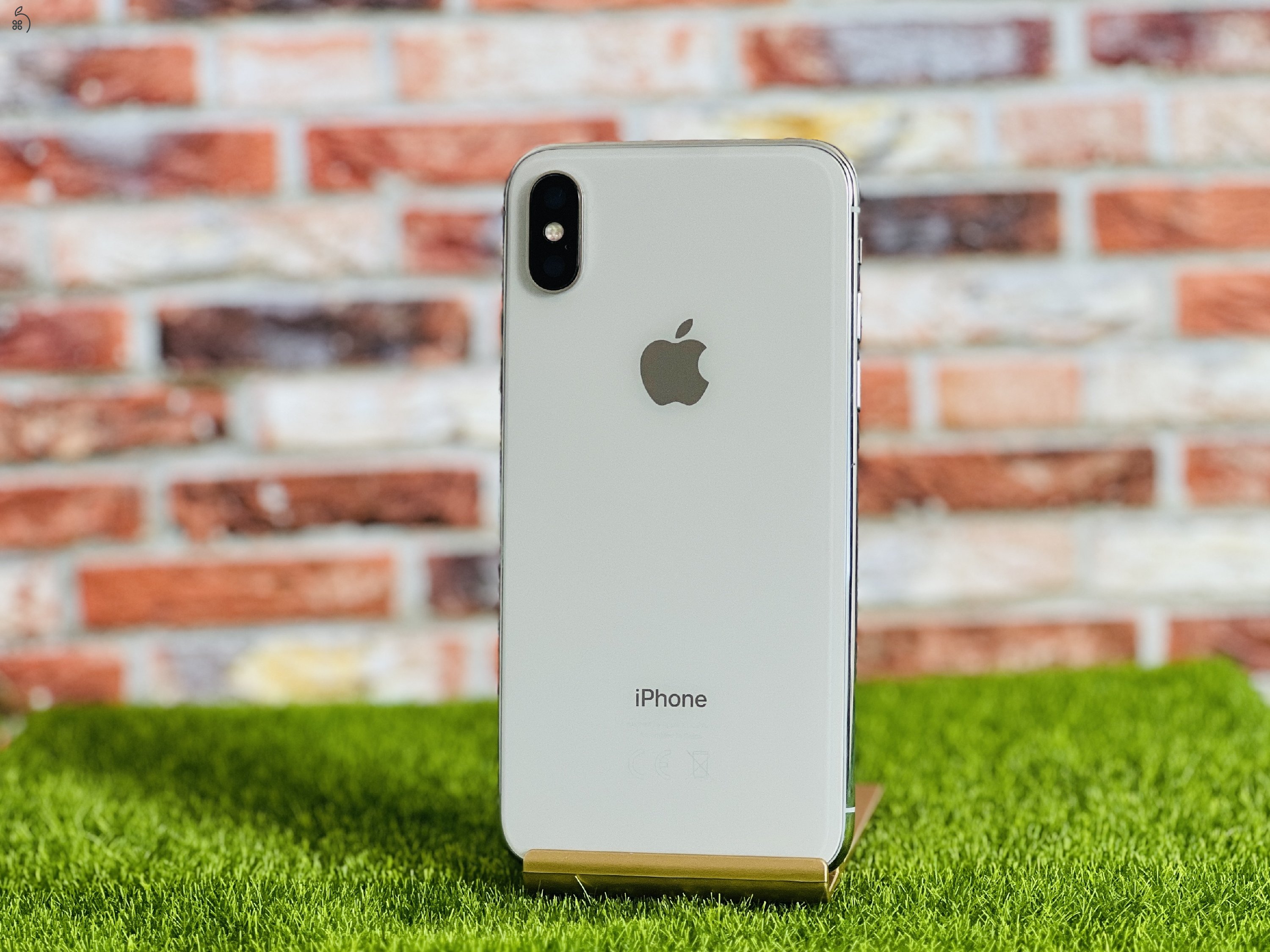 Eladó iPhone X 64 GB Silver 100% aksi szép állapotú - 12 HÓ GARANCIA - 1769