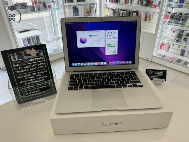 MacBook Air 2017/8GB/128ssd/USA Bill./Akku 88%/1 hónap gar./p3524