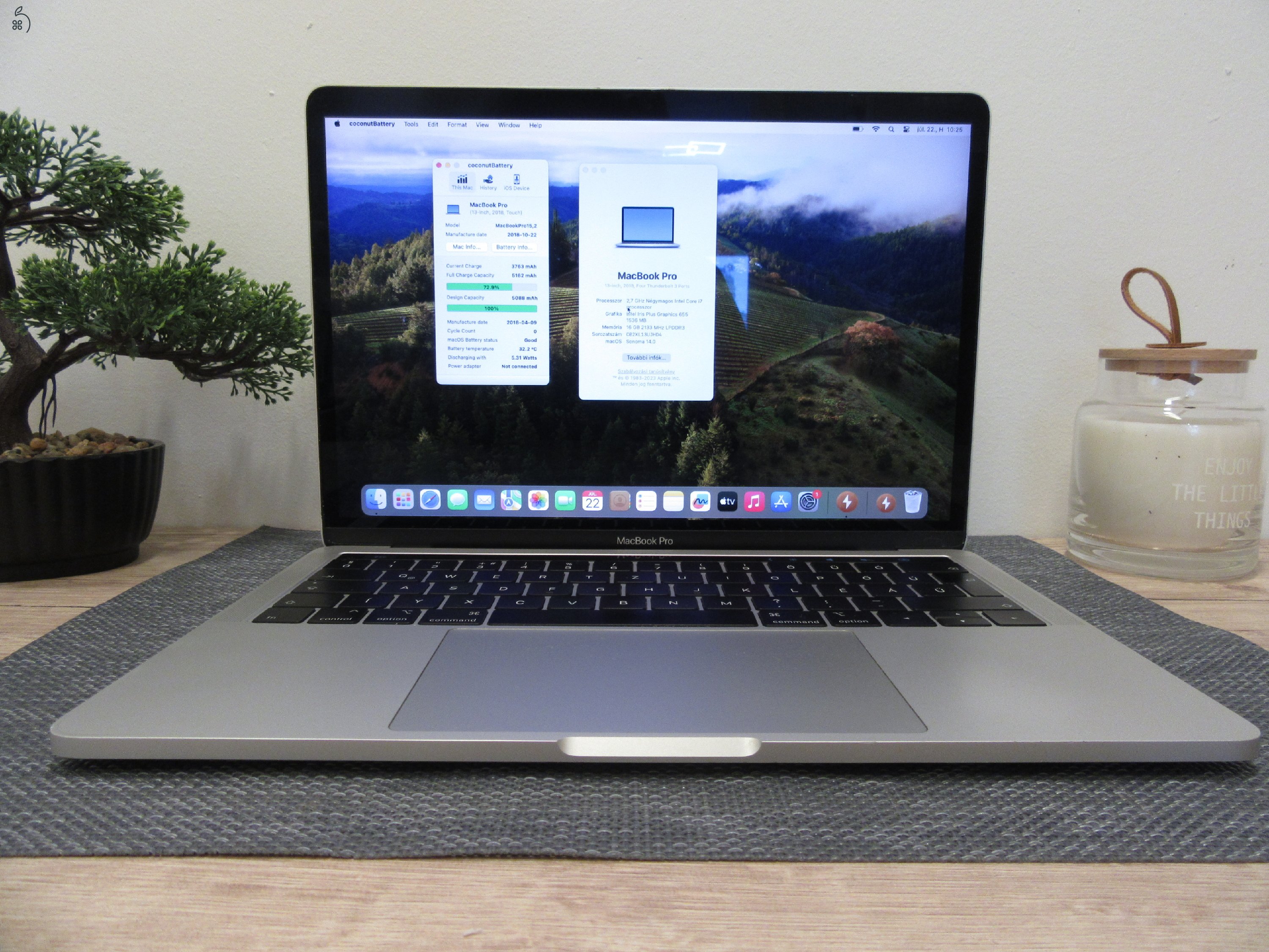 Apple Retina MacbookPro 13 - 2018 - Használt, megkímélt