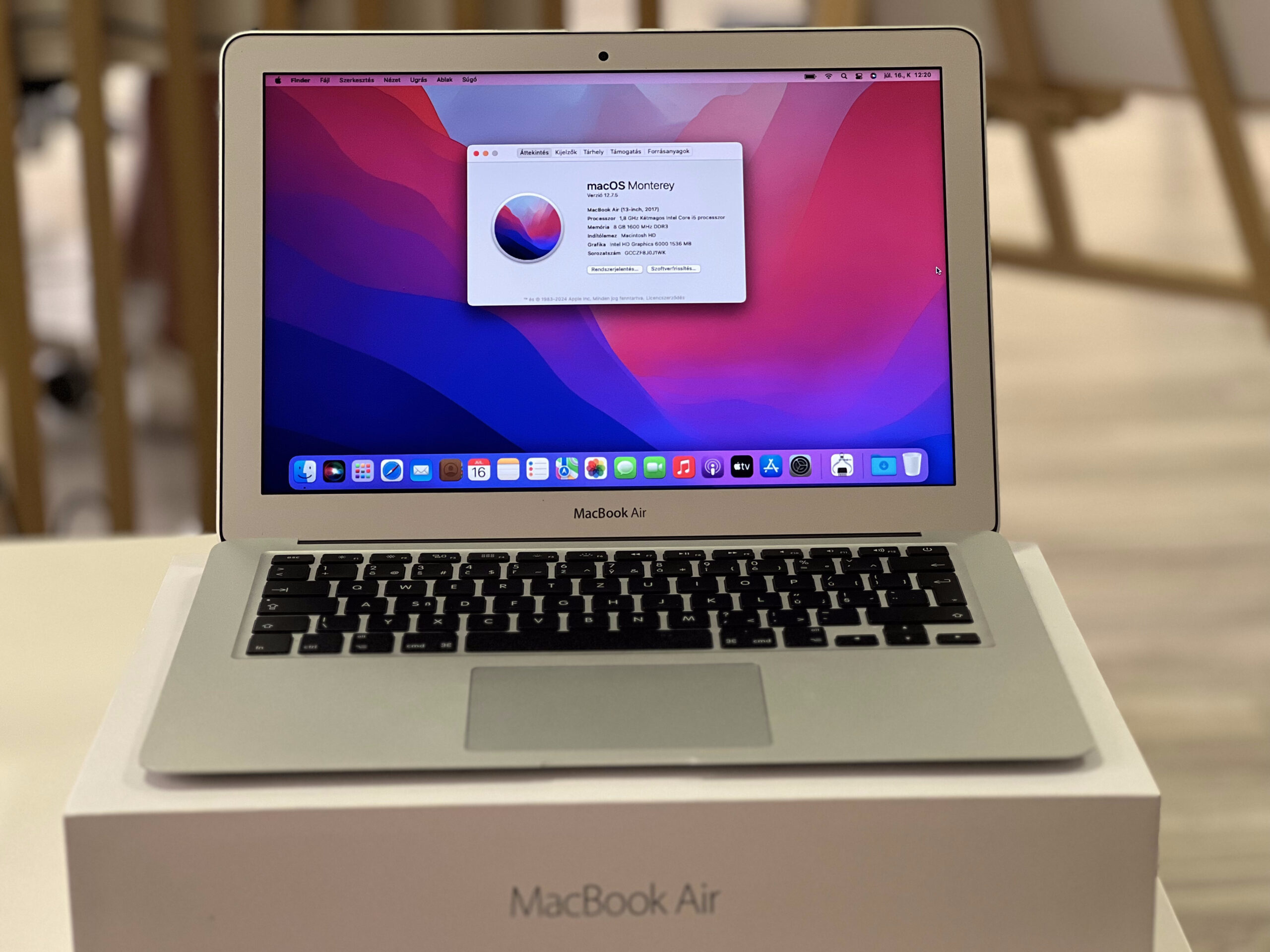 Hibátlan MacBook Air 2017 13 128GB 1 ÉV Garanciával Számlával