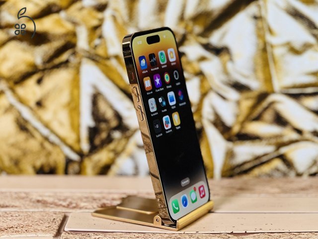 Eladó iPhone 14 Pro 256 GB Gold szép állapotú - 12 HÓ GARANCIA - S1775