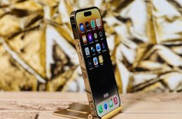 Eladó iPhone 14 Pro 256 GB Gold szép állapotú - 12 HÓ GARANCIA - S1775