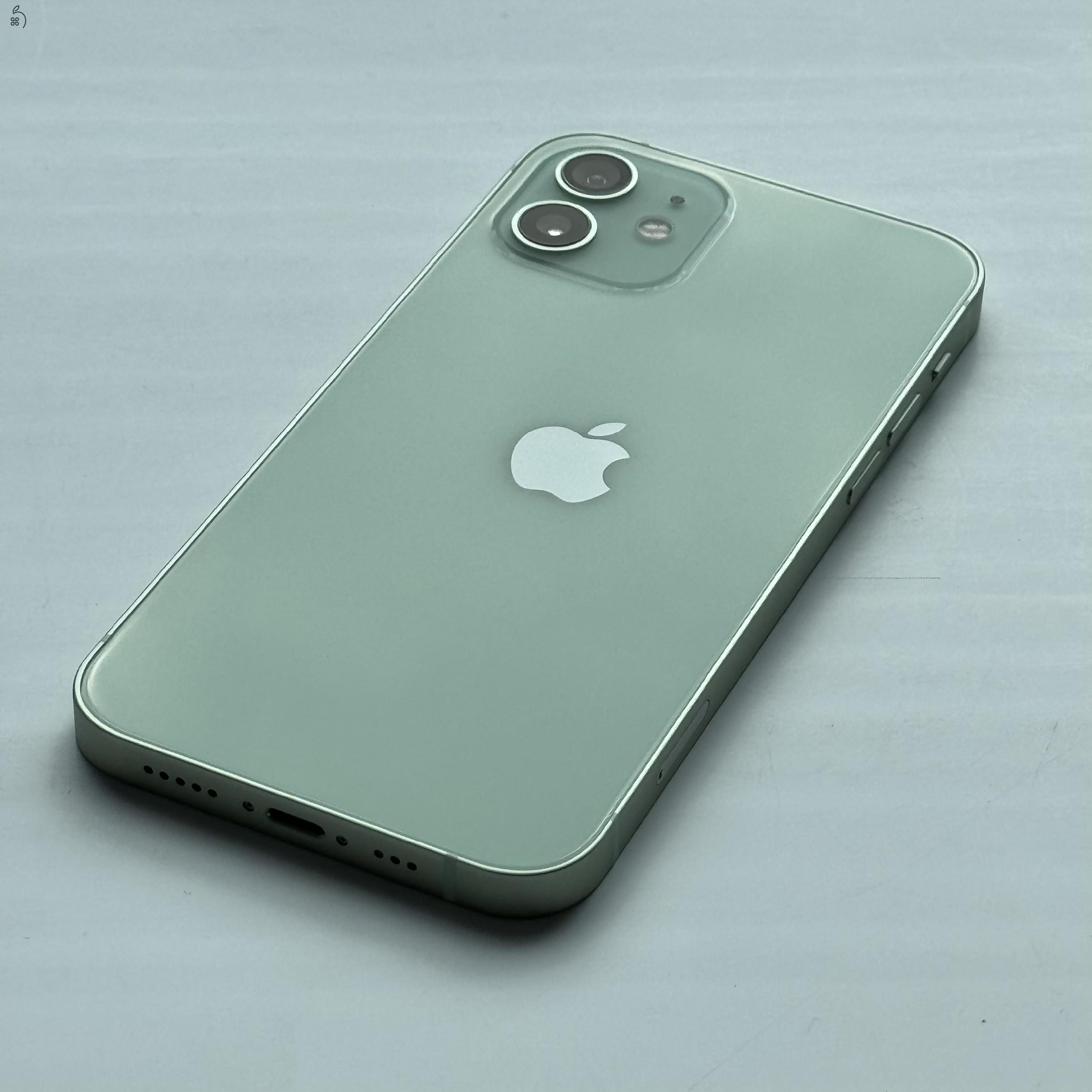 HIBÁTLAN iPhone 12 64GB Green - 1 ÉV GARANCIA, Kártyafüggetlen, 100% Akkumulátor