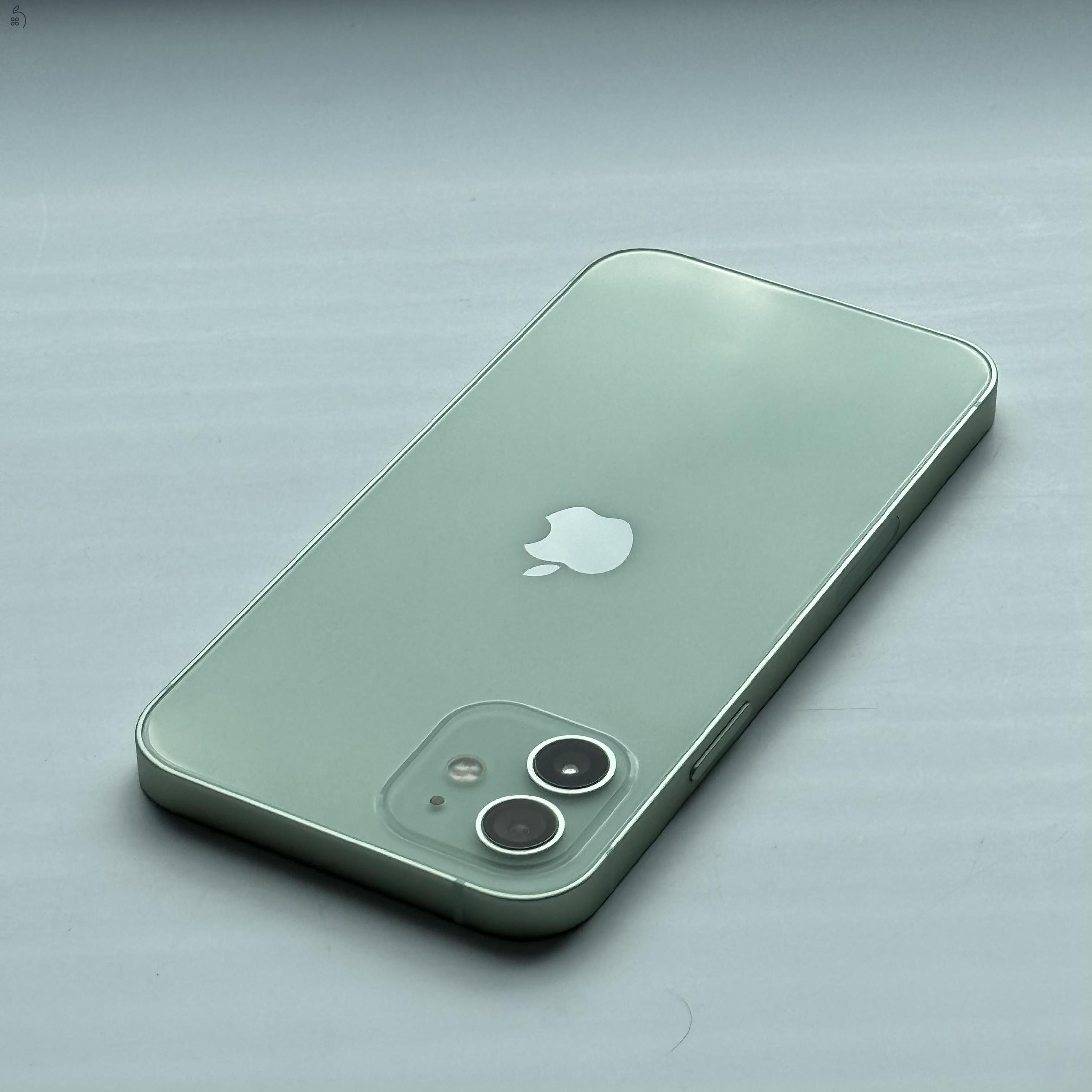 HIBÁTLAN iPhone 12 64GB Green - 1 ÉV GARANCIA, Kártyafüggetlen, 100% Akkumulátor